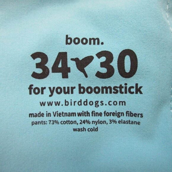 Birddogs Men's Pants 34X30 Grey For Your Boomstick Cotton Chino Performance 416 - Picture 3 of 11